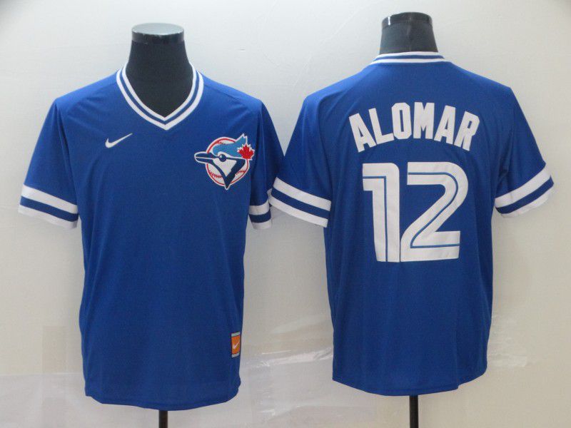 Men Toronto Blue Jays 12 Alomar Blue Game 2021 Nike MLB Jersey